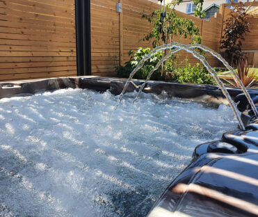 Great example of a hot tub we installed in a local garden in the SL5 post code area