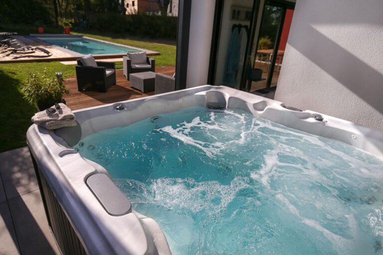 Family Hot Tub Set Up In Surrey UK